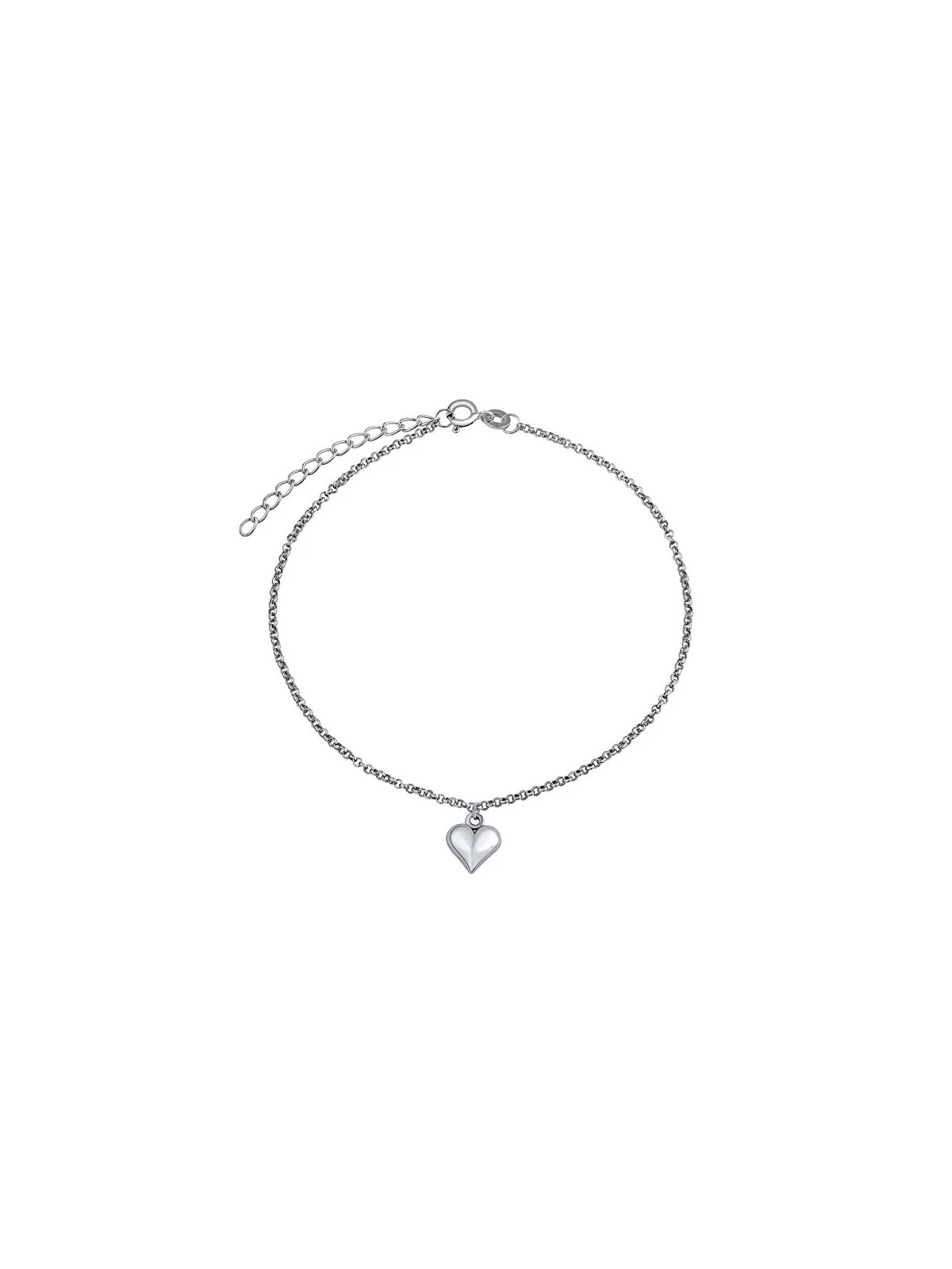 Silvego Catena in argento fine sulla gamba Cuore ZT1303175AVSW donna