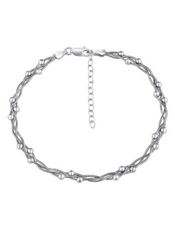 Silvego Catena da gamba intrecciata in argento TTT420A donna