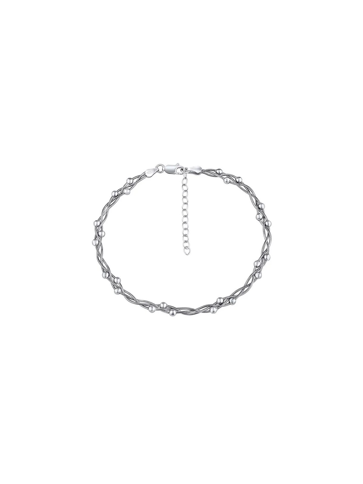 Silvego Catena da gamba intrecciata in argento TTT420A donna