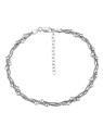 Silvego Catena da gamba intrecciata in argento TTT420A donna