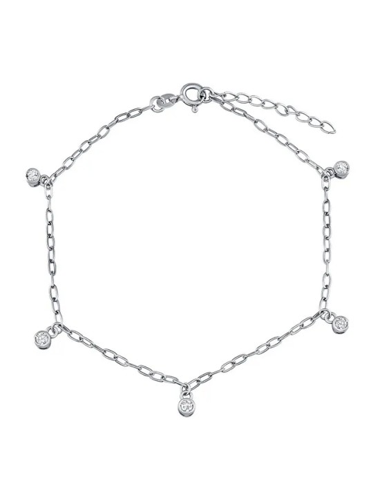 Silvego Catena in argento per gamba Samantha con Brilliance Zirconia ZT1A36751A donna