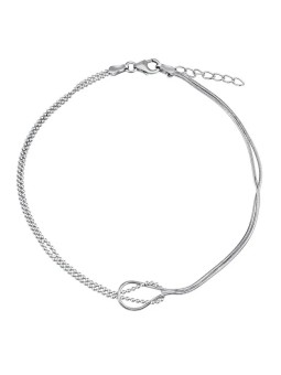 Silvego Margaret ZT130955A catena a forma di palla/gamba da combattimento in argento donna