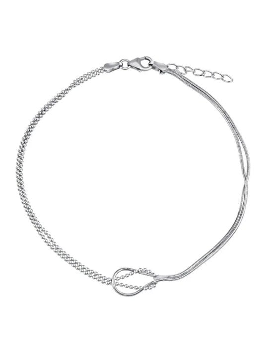 Silvego Margaret ZT130955A catena a forma di palla/gamba da combattimento in argento donna