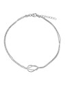 Silvego Margaret ZT130955A catena a forma di palla/gamba da combattimento in argento donna