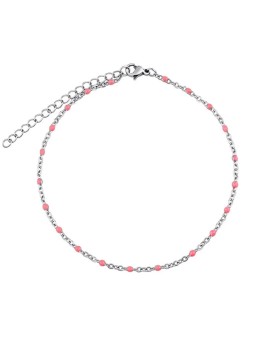 Silvego Catena per gambe in acciaio - rosa KMM1743 donna