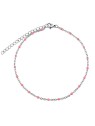 Silvego Catena per gambe in acciaio - rosa KMM1743 donna