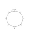 JwL Luxury Pearls Cavigliera abbagliante in argento con perla e cristalli JL0805 donna