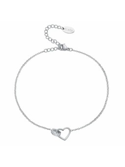 CRYSTalp Elegante cavigliera in acciaio Together 29004.E donna