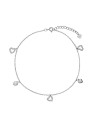 AGAIN Gioielli Bracciale in argento con cuori per gambe AJNH0007 donna