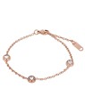 Troli Cavigliera placcata oro rosa con decorazione scintillanti donna