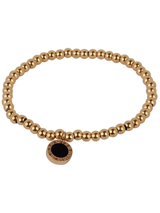Troli Bracciale placcato oro con pendente bifacciale da donna