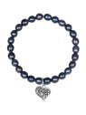 JwL Luxury Pearls Bracciale a forma di cuore di perle con cuore in metallo JL0525 donna
