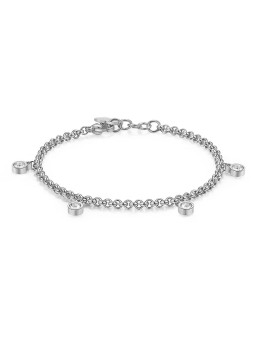 S'Agapõ Bracciale in acciaio con cristilla Luce SCE11 donna