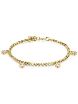 S'Agapõ Bracciale in acciaio con cristilla Luce SCE13 donna