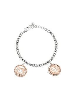 Morellato Bracciale in acciaio con ciondolo tigre Madagascar SATF06 donna