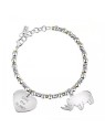 La Petite Story Bracciale in acciaio massiccio con pendenti Save the Planet LPS05ATA12 donna