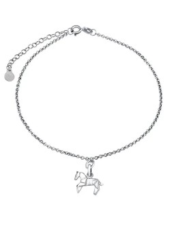 Silvego Bracciale in argento con ciondolo Cavallo Origami ZTJL73512VSW donna