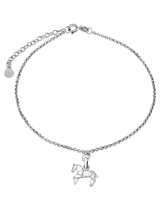 Silvego Bracciale in argento con ciondolo Cavallo Origami ZTJL73512VSW donna