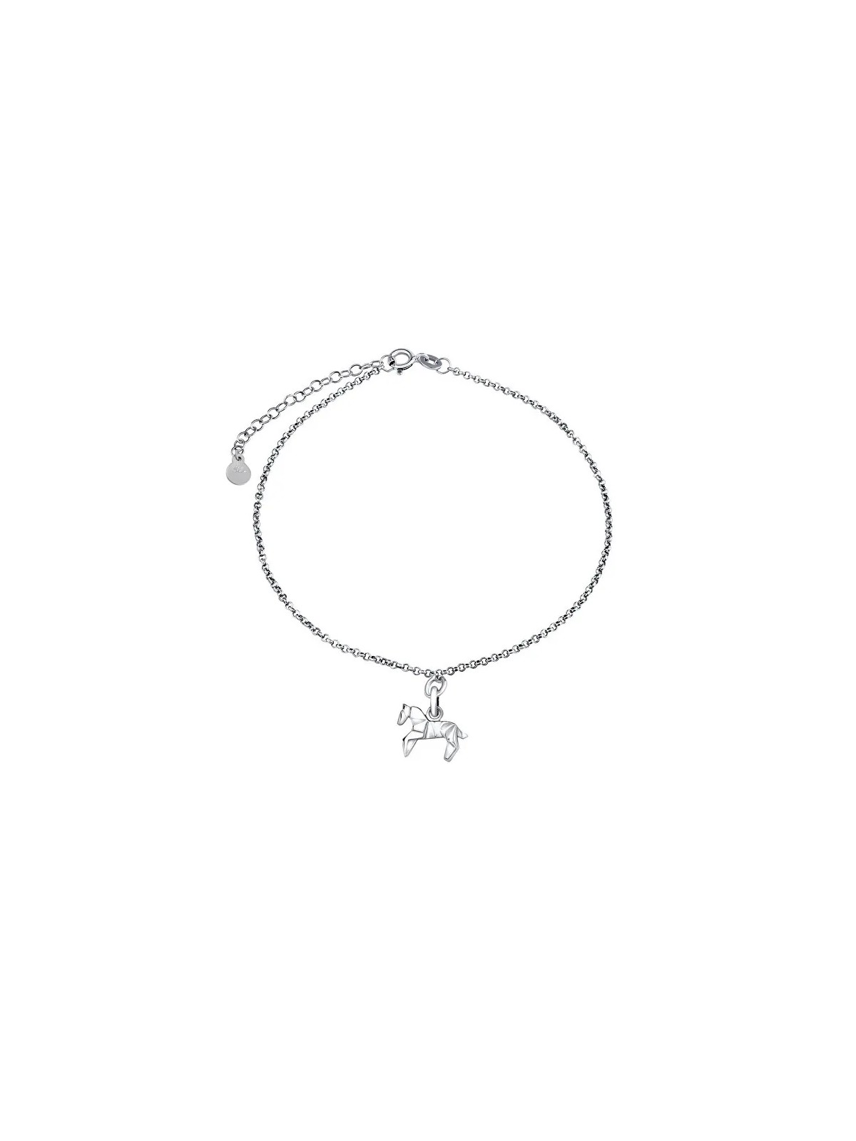 Silvego Bracciale in argento con ciondolo Cavallo Origami ZTJL73512VSW donna
