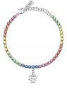 La Petite Story Bracciale in acciaio colorato con cristalli Family LPS05ARR72 donna
