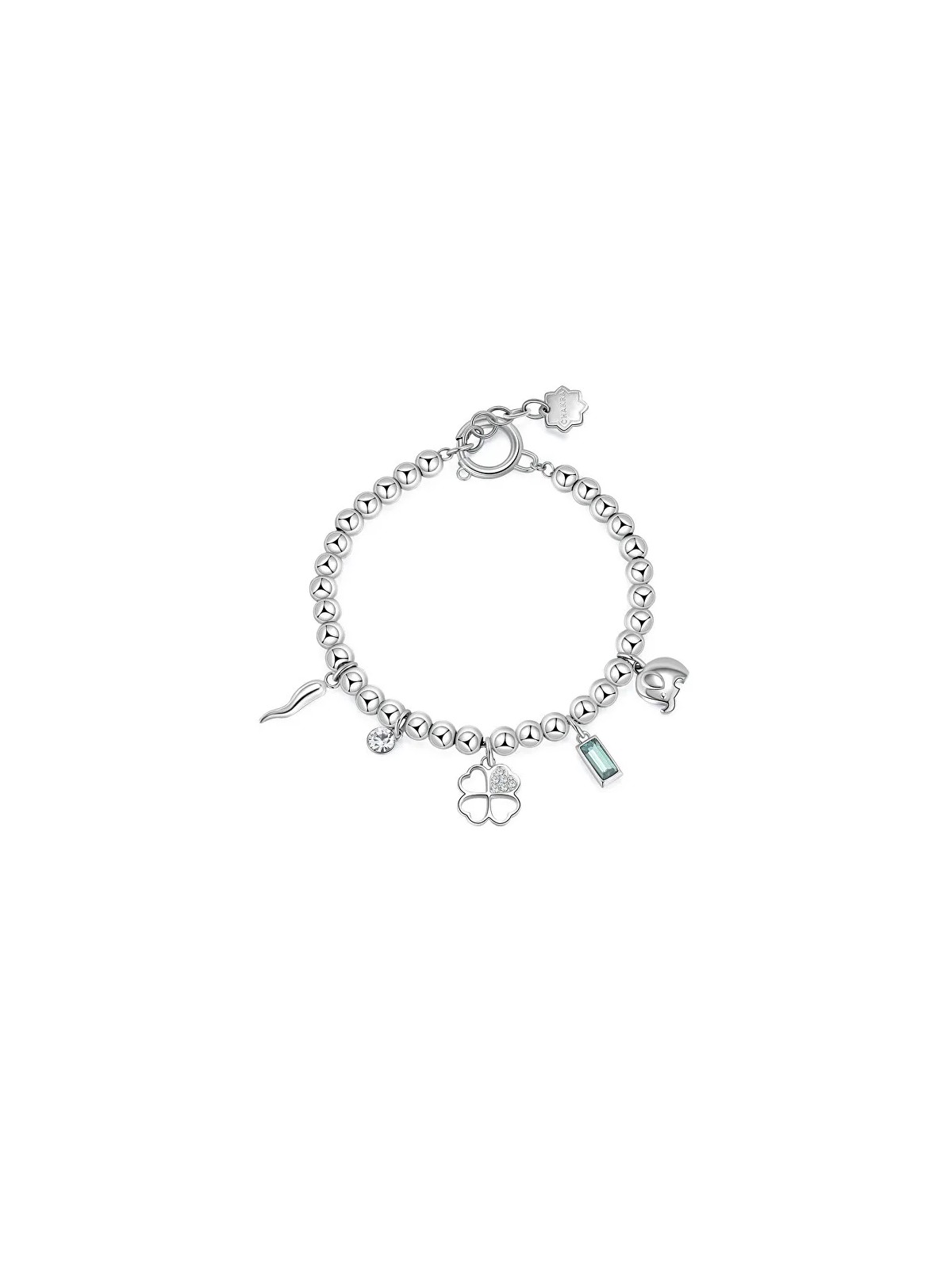 Brosway Bracciale in perline d'acciaio per il Chakra della fortuna BHKB114 donna