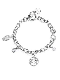 Brosway Elegante bracciale in acciaio con pendenti Chakra BHKB116 donna