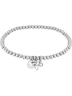 Tamaris Bracciale in acciaio con perline e pendente alla moda TJ-0010-B-17 donna