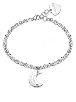 S'Agapõ Bracciale moderno in acciaio con calendula Be My Always SBM73 donna