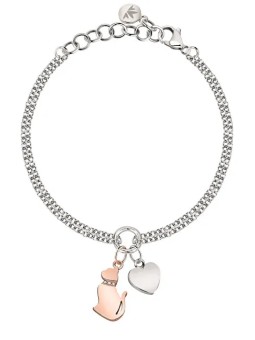 Morellato Bracciale bicolore affascinante Cat&Heart Mascotte SAVL11 donna