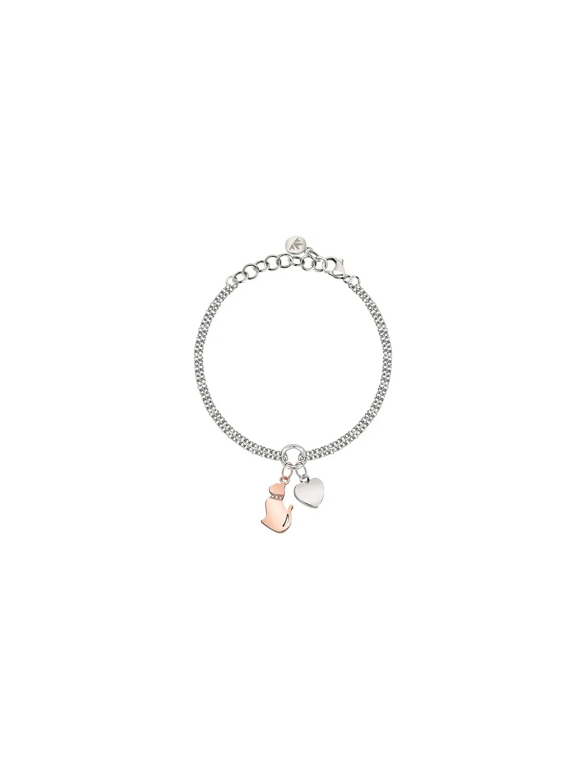 Morellato Bracciale bicolore affascinante Cat&Heart Mascotte SAVL11 donna