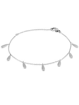 Troli Elegante bracciale in acciaio con gocce VSB0152S donna