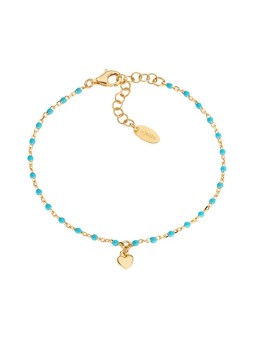 Amen Bracciale con perline a forma di cuore Decent Love BRSMCUGT3 donna