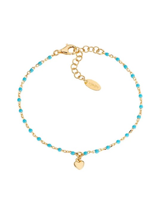 Amen Bracciale con perline a forma di cuore Decent Love BRSMCUGT3 donna