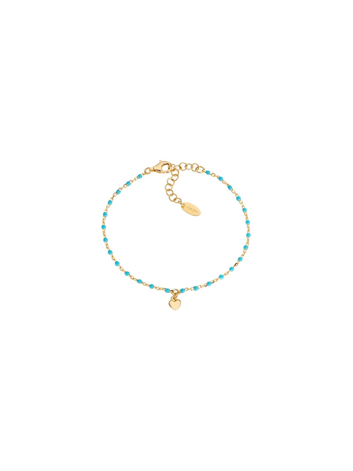 Amen Bracciale con perline a forma di cuore Decent Love BRSMCUGT3 donna