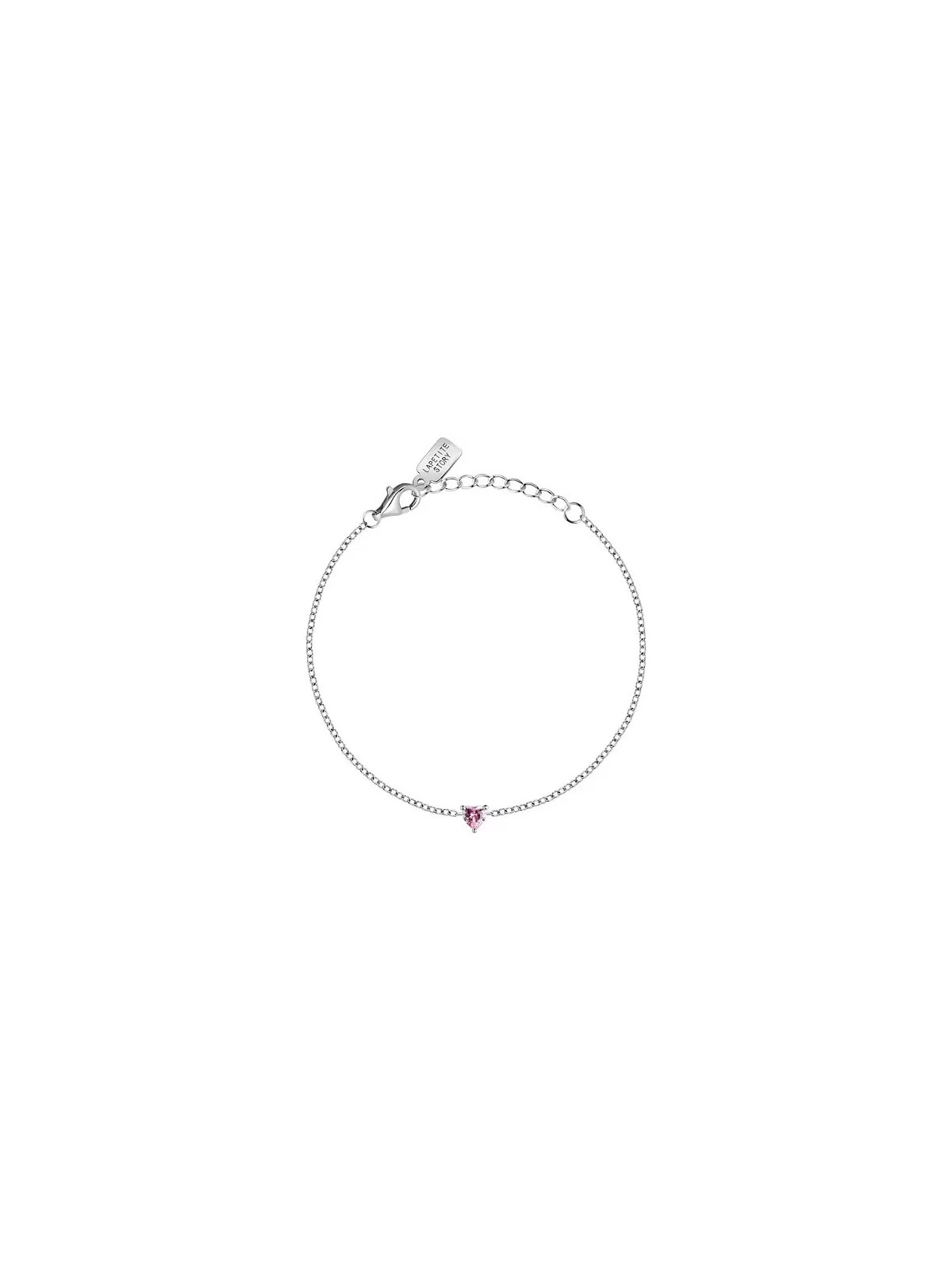 La Petite Story Delicato bracciale in argento con zircone rosa Argento LPS05AWV10 donna