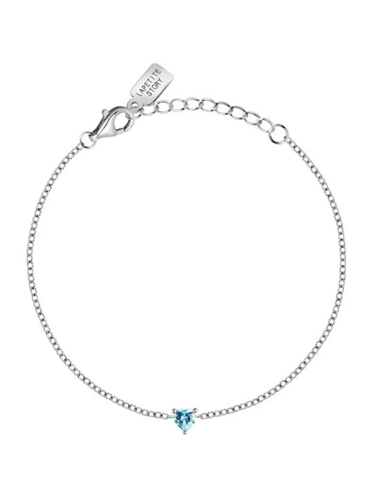 La Petite Story Delicato bracciale in argento con zircone blu Argento LPS05AWV09 donna