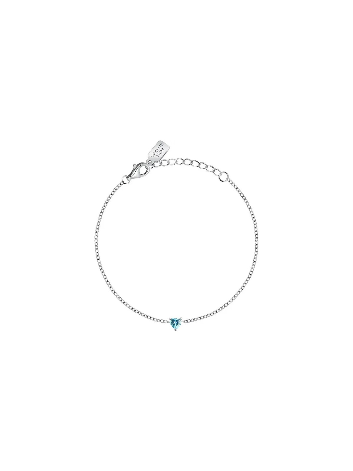 La Petite Story Delicato bracciale in argento con zircone blu Argento LPS05AWV09 donna