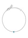 La Petite Story Delicato bracciale in argento con zircone blu Argento LPS05AWV09 donna