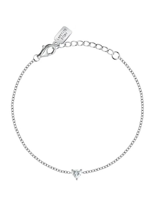 La Petite Story Delicato bracciale in argento con trasparente zircone Argento LPS05AWV08 donna