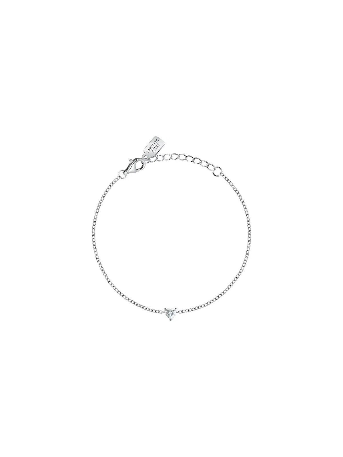 La Petite Story Delicato bracciale in argento con trasparente zircone Argento LPS05AWV08 donna