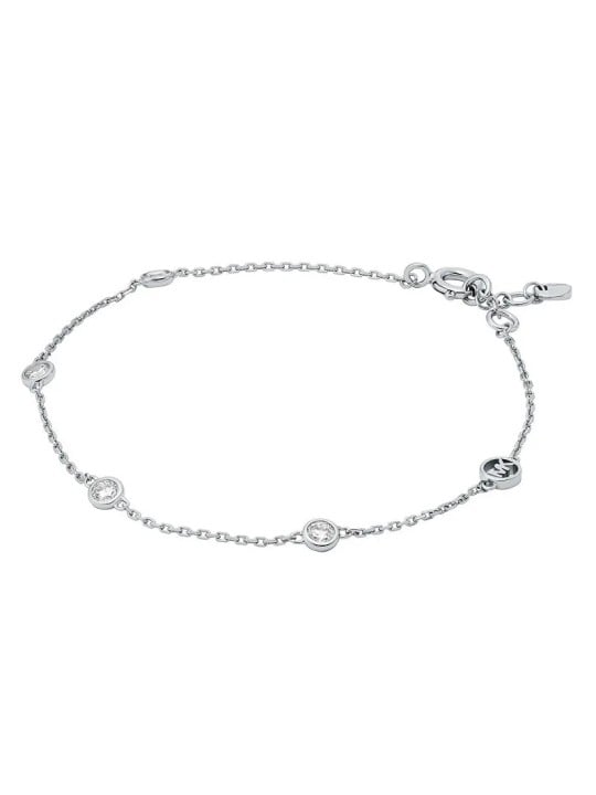 Michael Kors Elegante bracciale in argento con zirconi Brilliance Kors MKC1716CZ040 donna