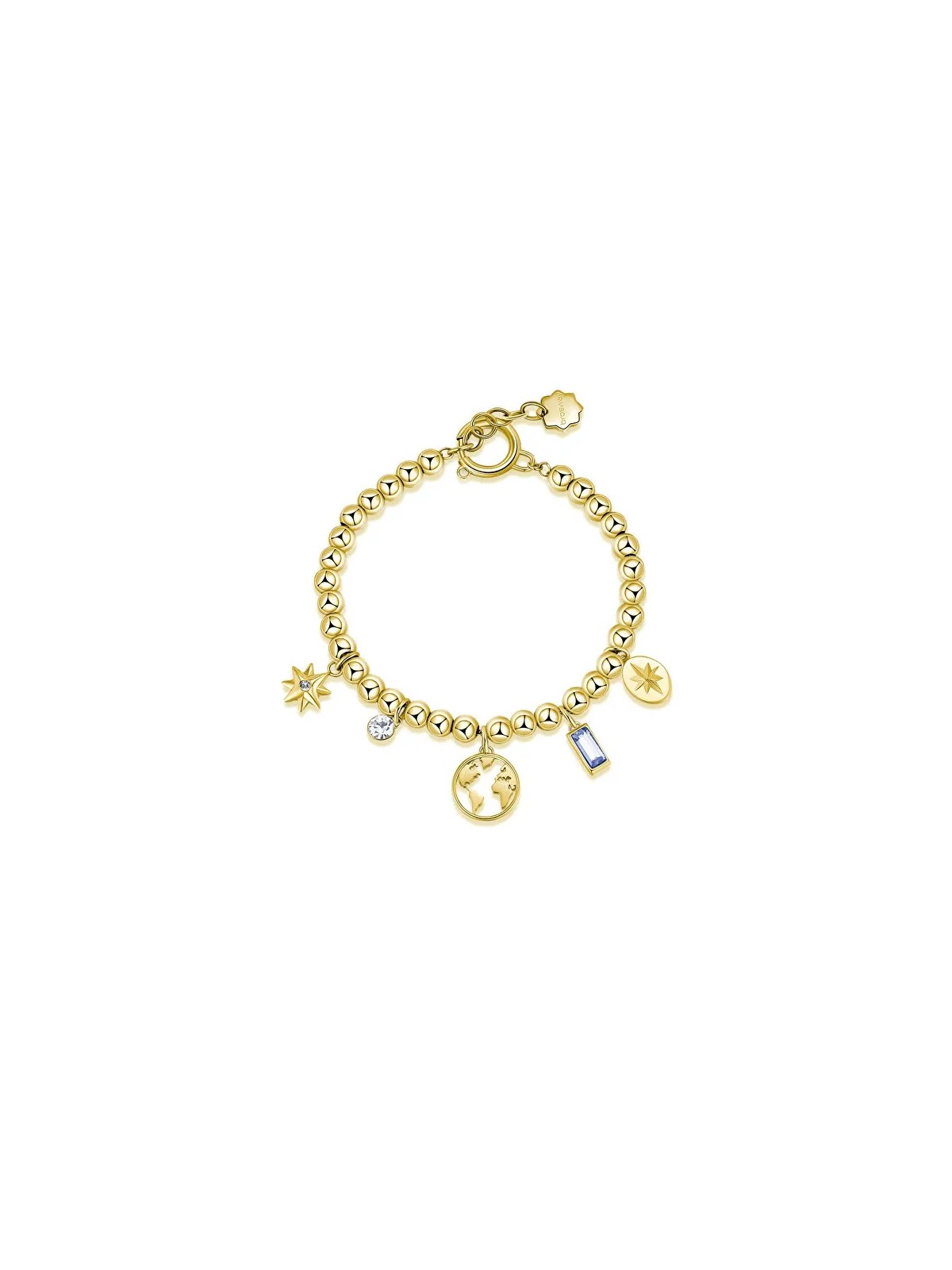 Brosway Bracciale con perline placcato oro e pendente Chakra BHKB119 donna