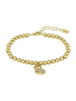 Hugo Boss Affascinante bracciale placcato oro con perline di cristilla 1580287 donna