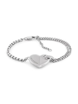 Tommy Hilfiger Affascinante bracciale in acciaio con cuore Bold Heart 2780928 donna