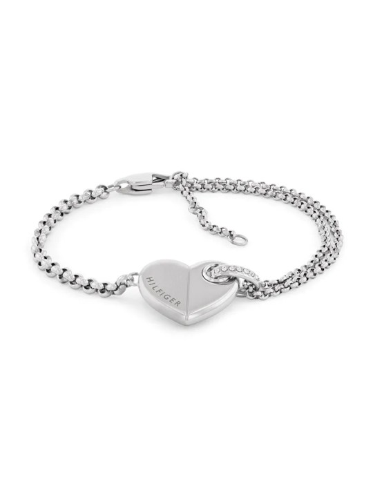 Tommy Hilfiger Affascinante bracciale in acciaio con cuore Bold Heart 2780928 donna