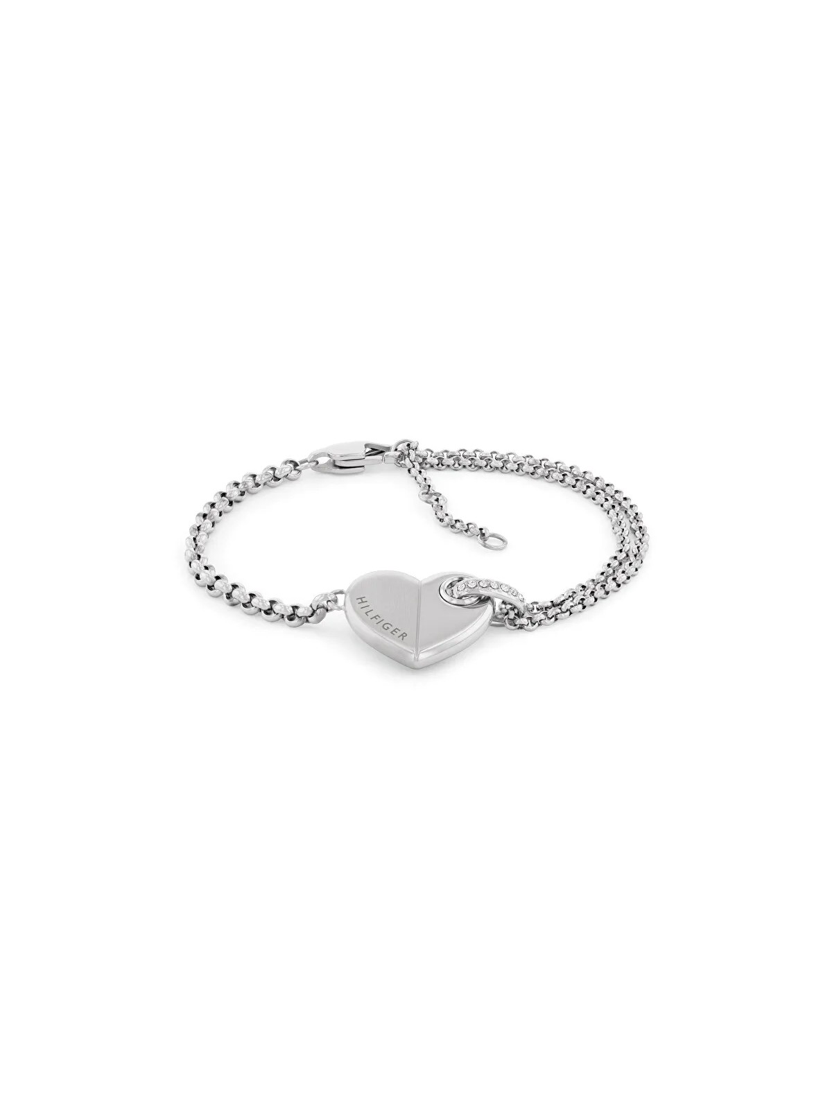 Tommy Hilfiger Affascinante bracciale in acciaio con cuore Bold Heart 2780928 donna