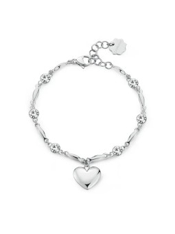 Brosway Bellissimo bracciale in acciaio con cristilla a forma di cuore e chakra BHKB211 donna