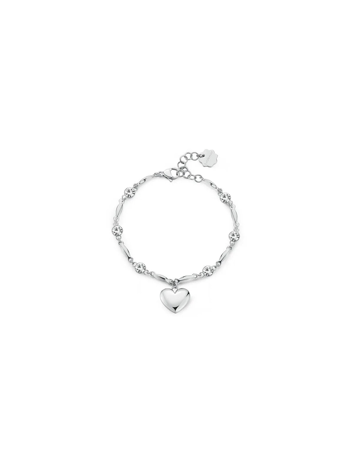 Brosway Bellissimo bracciale in acciaio con cristilla a forma di cuore e chakra BHKB211 donna