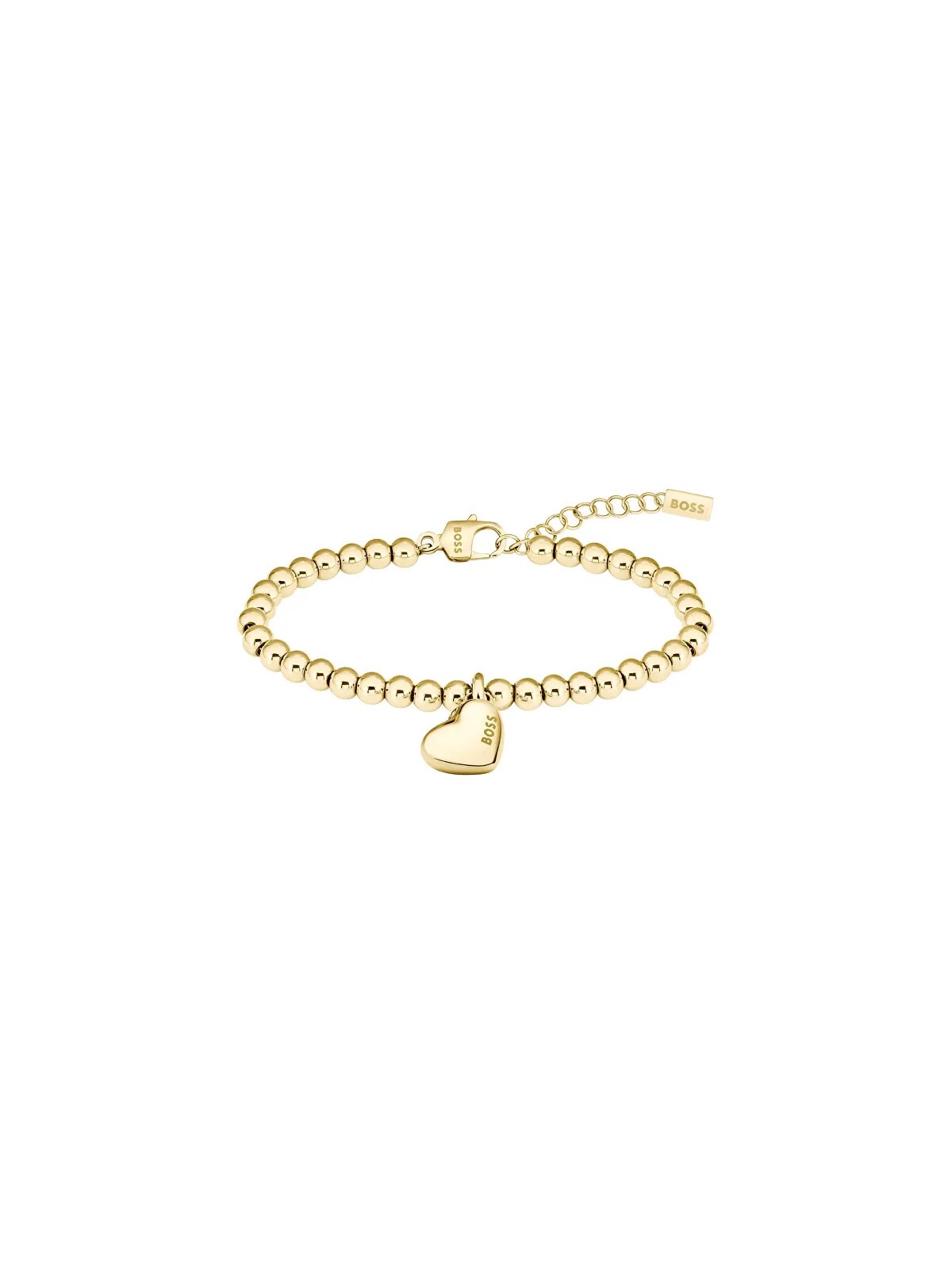 Hugo Boss Bracciale romantico da donna in acciaio placcato oro Beads 1580643 donna