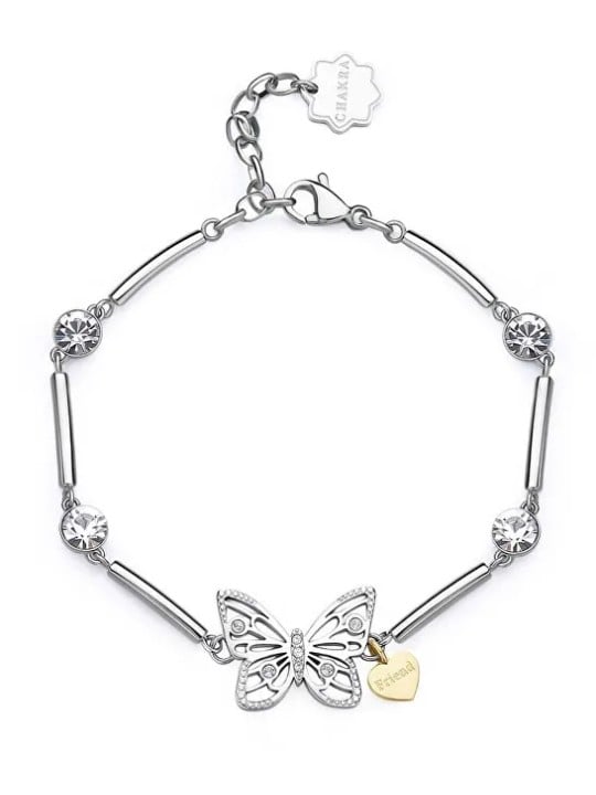Brosway Affascinante bracciale bicolore con cristilla Chakra Farfalla BHKB170 donna